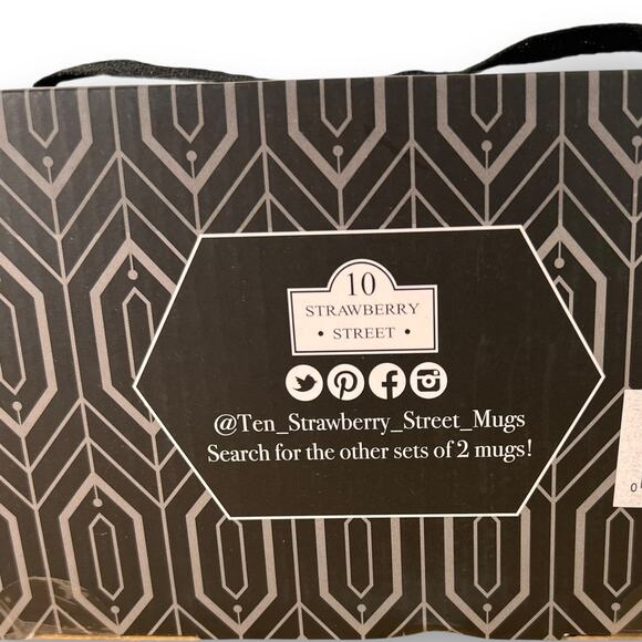 Strawberry Street Coffee Mug Set Heck Yes Heck No Black 14.5 oz Set of 2 New - Picture 3 of 5